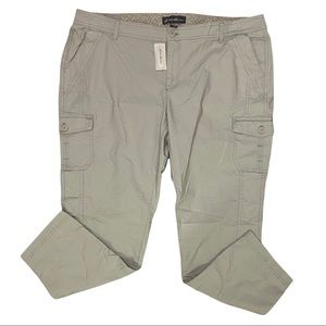 EDDIE BAUER | NWT Khaki/Gray Long Cargo Hiking Pants